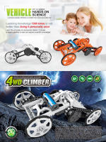 Juguete Solar Para Niños Kit De Artesanía DIY Coche Robótico Todas Las Ruedas De Climbing Juegos STEM Educativos Regalo Para Niños - details 14