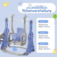 Tobogán para niños, tobogán columpio Infantil 4 en 1 with canasta de Baile, Escalera para trepar, tobogán columpio para Jardín interior y exterior - details 3