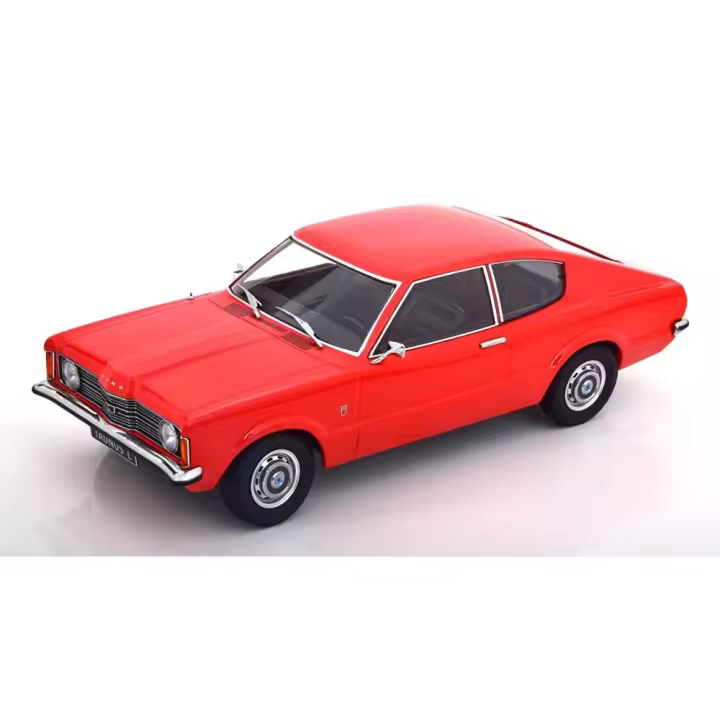 KK Escala 1/18 FORD TAUNUS L COUPE LUZ ROJA REDONDA FAROS 1971 - KKDC181002 - 1