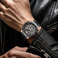 Reloj De Pulsera De Cuarzo LIGE 2024 Para Hombre Marca Top Lujo Hollow Resistente Al Agua Deportivo Cronógrafo De Acero Inoxidable - details 12