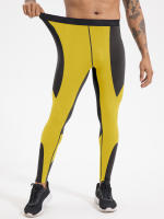 Pantalones De Entrenamiento Para Hombres Talla Tensa Secado Rápido Base Alta Estiramiento Compresión Poliéster Fitness - details 1