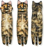 Divertidos Gatos Toalla de Mano-Decoración Gato Toalla Colgantes para Baño Trapos de Cocina-Animal Absorbente suave Toallas-regalos Graciosos Para Originales Mujer Amantes de Los Gatos-Carey - details 4