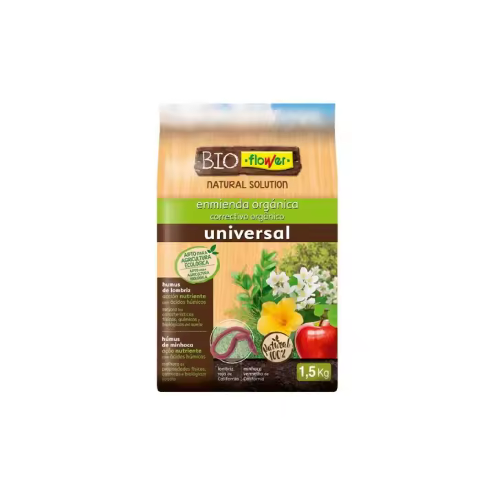 Flower Substrato Humus de Lombriz - Saco 1,5 Kg - 1