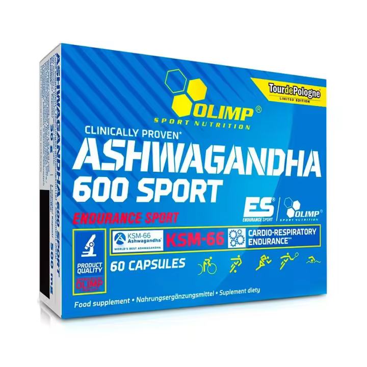 Olimp Sport Nutrition - Ashwagandha 600 Sport 60 caps - Mejora la vitalidad y combate la fatiga - 1