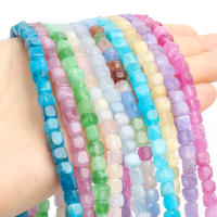 Cuentas De Piedra Natural Toramina 5x5mm Apatita Y Morganita Para Fabricación De Joyas Pulseras Colgantes 15'' - details 0