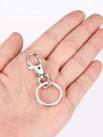 40pcs Abrazaderas De Langosta Rotativas Con Anillos De Llave 20pcs Cadenas De Llave 20pcs Decoraciones De Anillos Planos Para Manualidades DIY 35mm/1.38inch - details 4