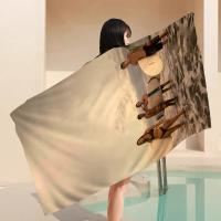 Toalla De Playa Microfibra O-Outer B-Banks Absorbente Secado Rápido Suave Para Yoga Natación Resort Montañismo Tamaño 76x182 Cm - details 2