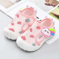 Zapatos De Malla Doble Transpirables Para Bebés Niños Y Niñas Con Suela Suave Y Elástica Antideslizante Para Aprender a Caminar Comodidad Y Estilo En Verano - details 1