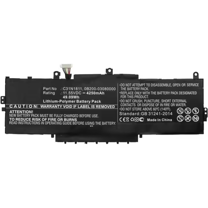 Coreparts Bateria Portatil 11.55V 4250Mah Para Asus - 1