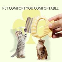 Cepillo De Masaje Para Mascotas 1Pc Con Mango En Forma De Concha Herramienta De Peluquería Para Gatos Elimina Pelo Suelto Suministros De Limpieza - details 6