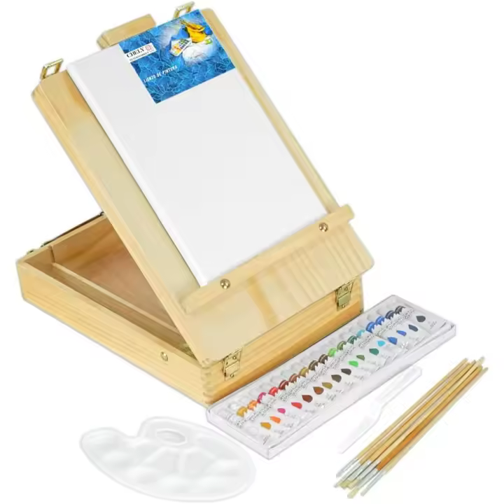 CHELY INTERMARKET | Set de Caballete con 28 Piezas para Artistas - 1