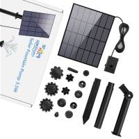 Bomba De Fuente Solar 3.5W Con Panel Solar Y Tubo De Agua De 4.9FT Para Baño De Pájaros Decoración De Jardín Y Bebida De Mascotas - details 2