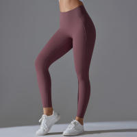 Leggings De Yoga Talla Alta Control De Atrás Leggings Deportivos Para Correr Ciclismo Gimnasio Prueba De Agachamiento Slimming Booty - details 19