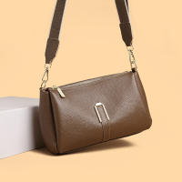 Bolso De Hombro Para Mujer 100% Cuero Genuino 2024 Lujo Bolso Cruzado De Cuero Vaca Moda Bolsa Mensajera Para Teléfono - details 24
