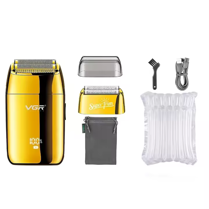 Afeitadora Eléctrica Profesional VGR Shaver Para Hombres Reciprocante Portátil Afeitadora De Barba Con Cabeza Flotante Tiempo De Uso 60 Minutos Recarga En 1.5h - 1