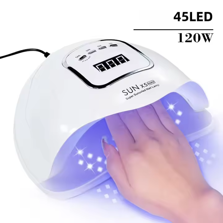 Lámpara LED UV SUN X5 MAX Para Uñas Con Sensor Inteligente 45 LEDs Secador De Uñas Para Remover Polvos De Gel Manicura Herramientas De Equipamiento - 1