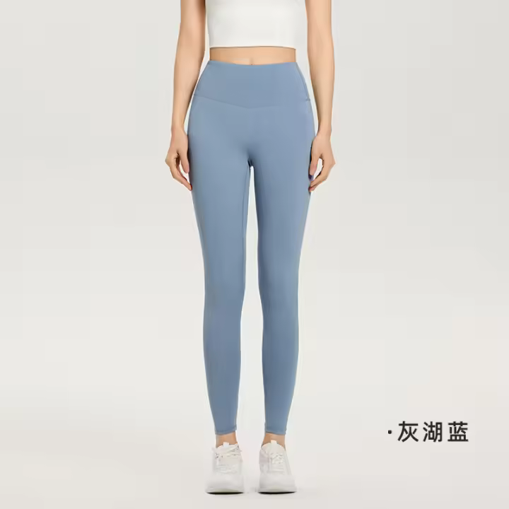 Mallas deportivas informales, realzadoras de cadera, de alta elasticidad, tacto piel, absorbentes de humedad, de secado rápido, microacampanadas, de cintura alta, antirrugas y resistentes al sol. - 1