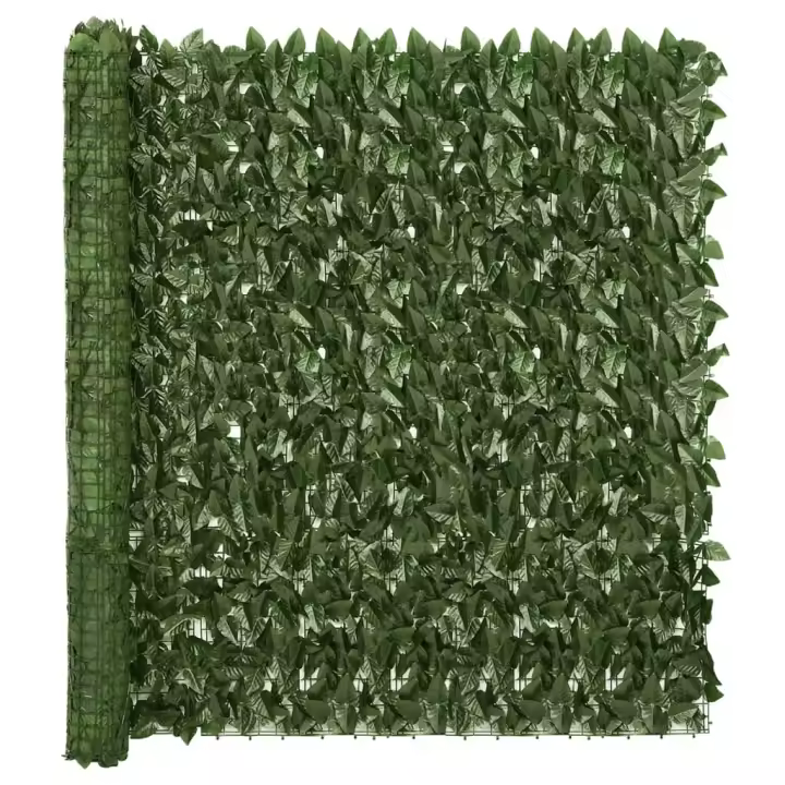 Toldo para balcón con hojas verde oscuro 400x150 cm - 1