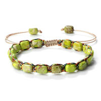 Pulsera Bohemia Imperial Con Piedras Y Borlas Hechas a Mano Pulsera De Cuerda Para Amigos Joyería Vintage Diseño Estrán - details 10