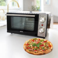 Horno Jocca de sobremesa, eléctrico y portátil con capacidad de 11L, 650W de potencia, temporizador de 30 minutos, regularizador de temperatura hasta 230ºC, elementos calefactores de acero inoxidable y vidrios dobles LOWE. Ideal para pizzas - details 0