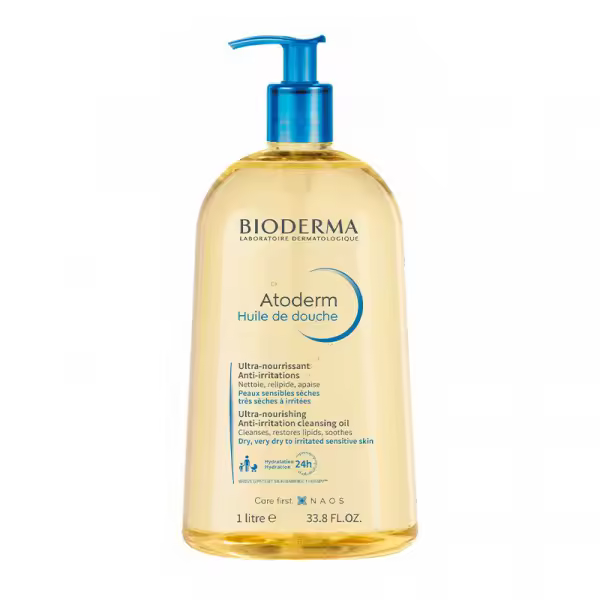 Bioderma Atoderm Huile de Douche - Hidratación 24 Horas - Confort Inmediato - Higiene Suave - Nutritivo y Protector - 1