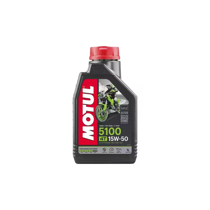 Motul Aceite de Motor 5100 15w50 4T 1L - Lubricante de Alta Calidad para Motores - 1
