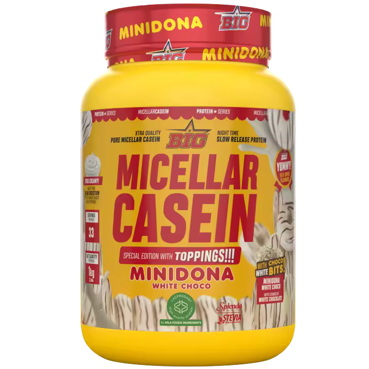 MICELLAR CASEIN (1KG) MINIDONA BLANCO - Big   Baja en azúcares  Baja en lactosa  recuperación  Caseína - 1