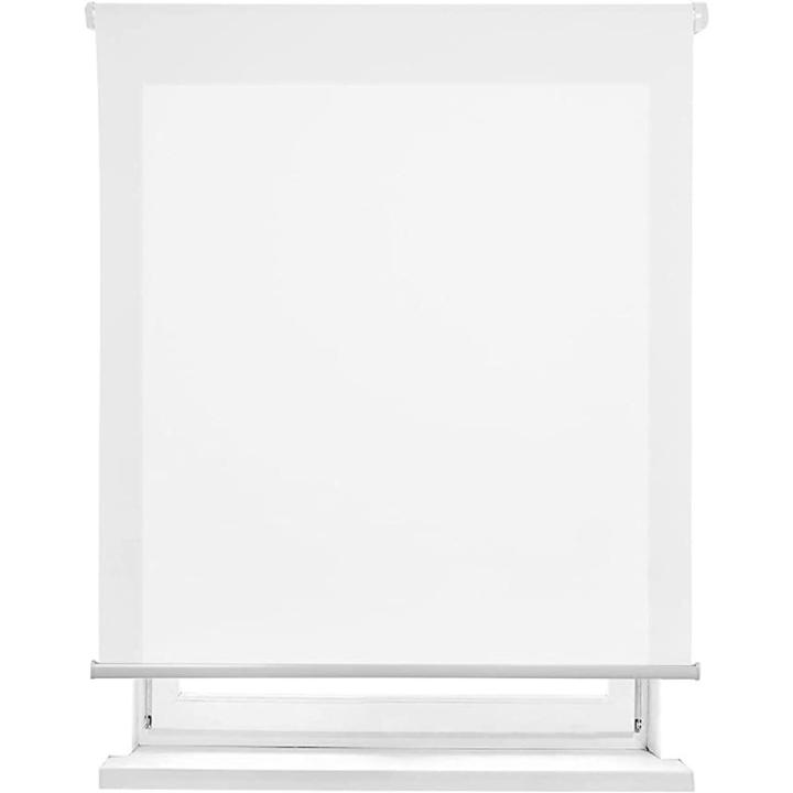 STARLEY-Estor enrollable translúcido liso -Medida Desde 60 a 180 cm de Ancho, Color Blanco,Gris,Marron, Estores traslucidos de Calidad para Ventanas y Puertas.