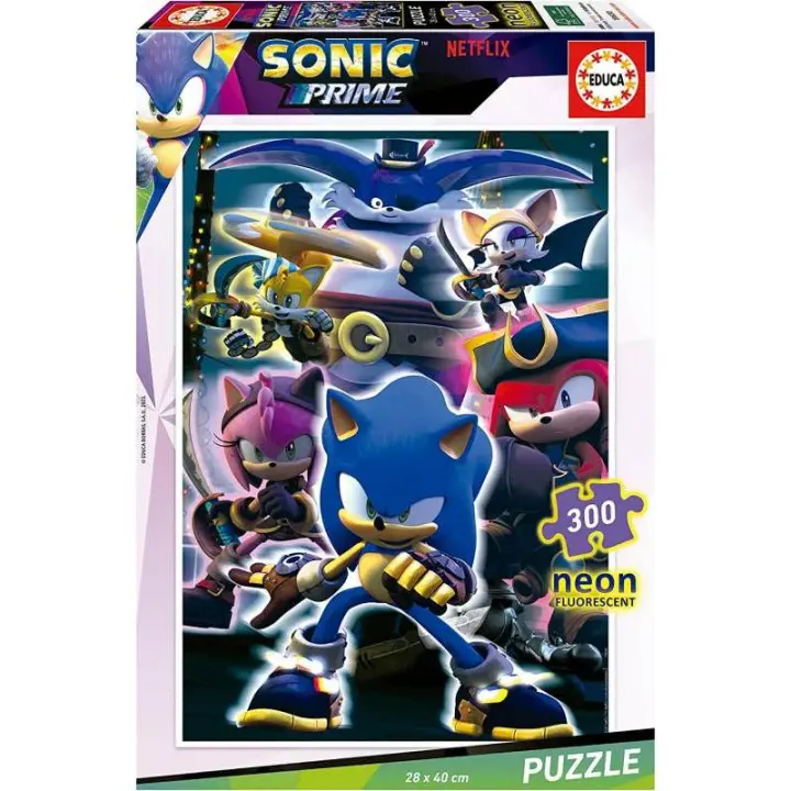 PUZZLE 300 PIEZAS SONIC PRIME NEON DE EDUCA - 1