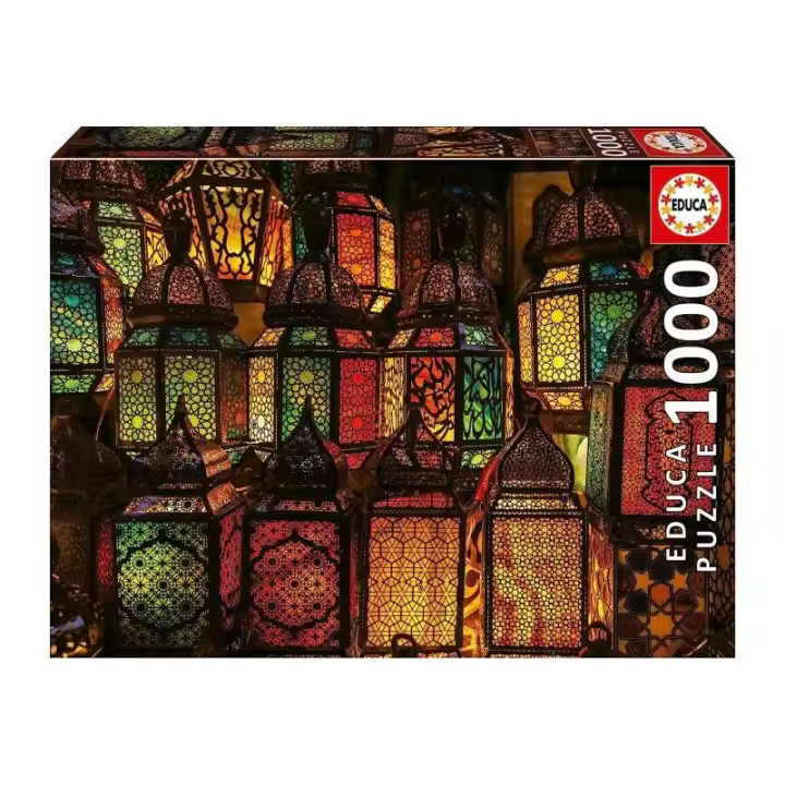 PUZZLE 1000 PIEZAS COLLAGE DE FAROLES DE EDUCA - 1