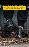 Botas De Trabajo Para Hombre Zapatillas De Aire Ligera Antipinchazos Indestructibles Con Punta De Acero Zapatos De Seguridad - details 7