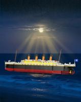 Bloques De Construcción Titanic 1881PCS Barco De Lujo Que Se Hunde Con Luces Para Decoración De Escritorio Juguetes DIY Para Niños Regalos De Vacaciones - details 7
