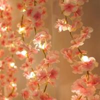 Vine De Flores Artificiales Sakura 180CM Para Decoración De Habitaciones Bodas Fiesta Exterior Jardín Y Casas - details 2