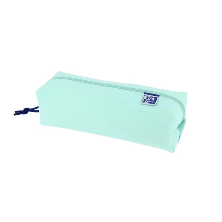 Oxford live & go estuche cuadrado grande - material acolchado - goma elastica para unirlo al cuaderno - color azul - 1