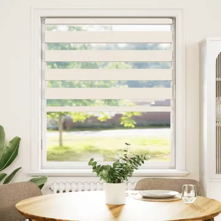 Estor cebra beige mármol tejido ancho 90,9 cm poliéster - 1