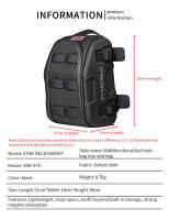 Bolsa De Espejo Para Motocicleta Impermeable De Gran Capacidad Negro Estuche Rígido De Almacenamiento Para Carreras Y Viajes - details 2