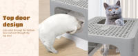 Nobleza - Arenero para Gatos, Caja de Arena Plegable para Gatos, Caja Arena con Bandeja Extraíble y Pala, Espacioso para Gatos Grandes, 48.5 x 38.5 x 38.2 cm - details 2