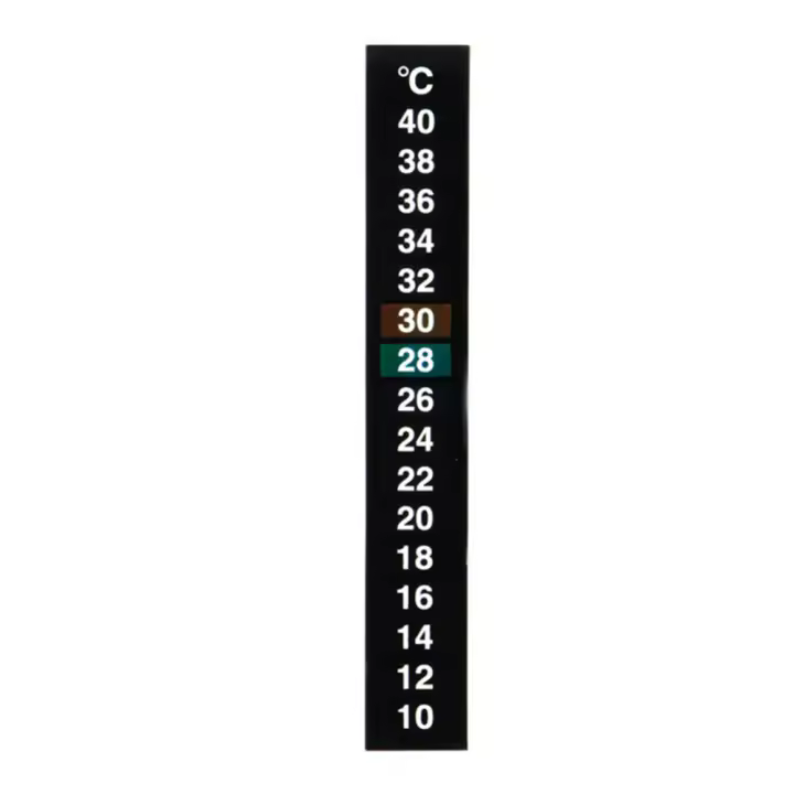 Termómetro Adhesivo Para Acuario Rango De Temperatura 10-40℃ Tamaño 13x1.8cm Peso 3g Etiqueta Termométrica Para Tanque De Peces - 1