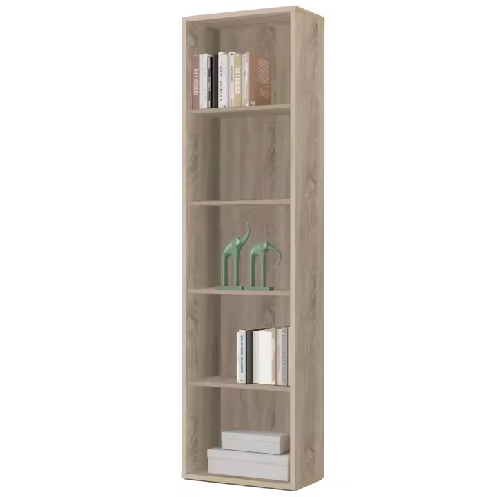 Miroytengo Estantería Librería Estrecha Scaled Color Roble Cambrian 197x52x33 cm - 1