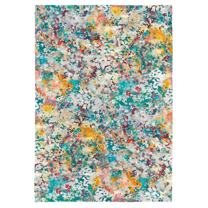 NAF NAF - Alfombra decorativa FLORETTE multicolor. Varios tamaños disponibles. - 1