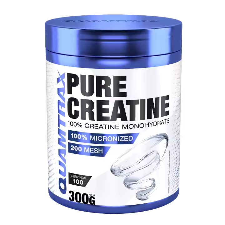 Pure Creatine 300g Creatina Monohidratada 100% pura- Rendimiento y Fuerza QUAMTRAX - 1