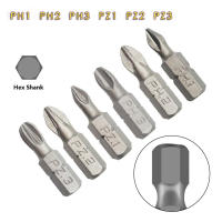 Juego De 10 Piezas De Brocas Eléctricas Hex Shank PH PZ De Acero De Aleación Para Destornilladores 25mm Tamaños PH1 PZ1 PH2 PZ2 PH3 PZ3 - details 1