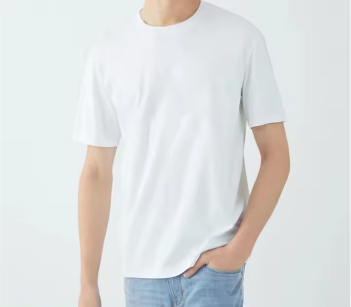 Camiseta De Algodón 100% Para Hombre De Calidad Superior En Negro Blanco Gris Estilo Casual Oversized Top Deportivo Para Todas Las Estaciones - 1