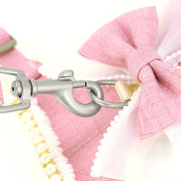 Set De Correa Y Arnes Para Gato Con Diadema Vestido De Princesa Para Chihuahua Y Teddy Gatos Pequeños De Nylon Tallas XS/S/M Colores Rosa/Azul - details 9