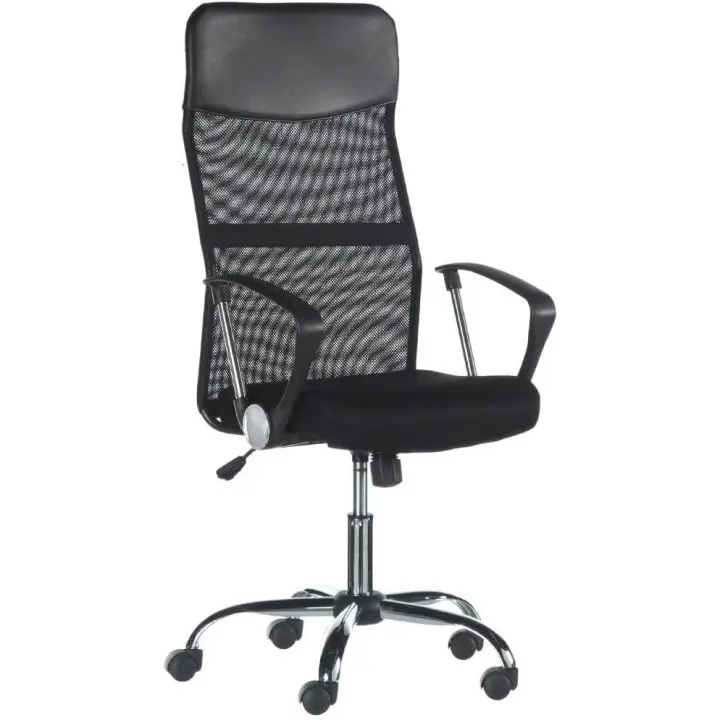 DUPI Silla de Oficina Meeting 58x58x120cm | Tela de Malla de Rejilla | Giratoria 360º | Altura Ajustable | 5 Ruedas Dobles - 1