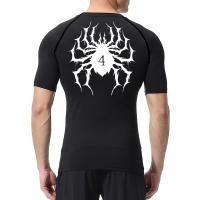 Camiseta De Compresión Con Estampado De Araña Para Hombres Camiseta Deportiva Rápida Secado Tops Para Gimnasio Running Camiseta Básica Guardia Contra Arrugas - details 7