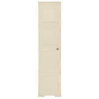 vidaXL Armario de plástico diseño madera blanco angora 40x43x164 cm - details 1