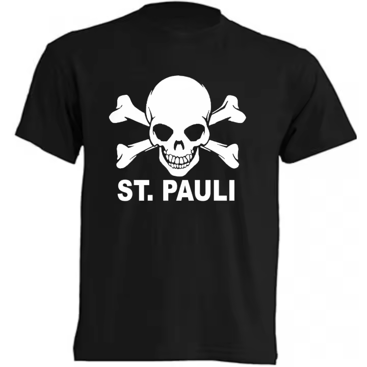 Camiseta St Pauli   - | Algodón | Manga Corta - Tejido tubular, sin costuras laterales. - Punto liso - 1