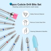 Kit De 10 Piezas De Brocas Para Uñas Eléctricas LULAA Accesorios Para Cutícula Herramientas De Archivo De Uñas Manicura Y Pedicura En Acero Inoxidable - details 3