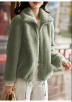 Abrigo De Mujer Caliente Con Cierre De Cremallera Y Doble Cara De Peluche Acolchado Cuello Alto Faux Fur Abrigo De Mujer - details 2